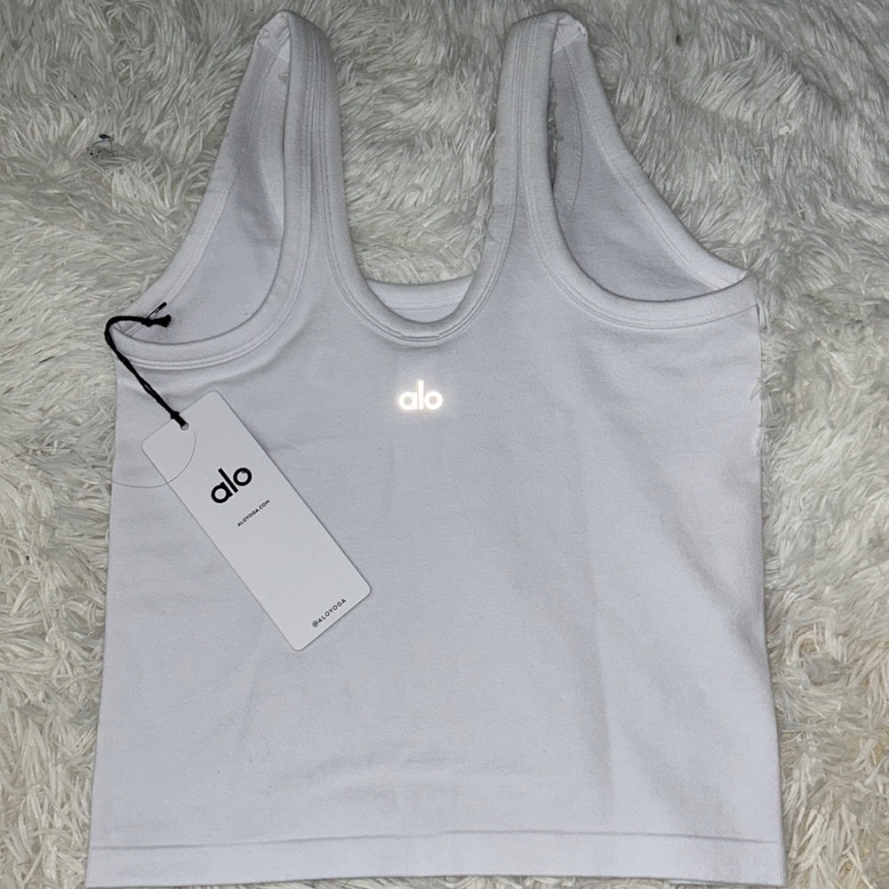 Alo White seamless tank